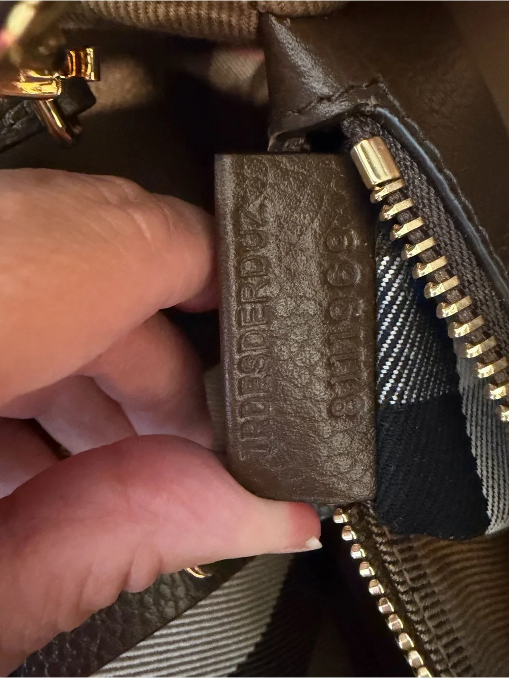 NWT Burberry Mini Bermondsey Bag